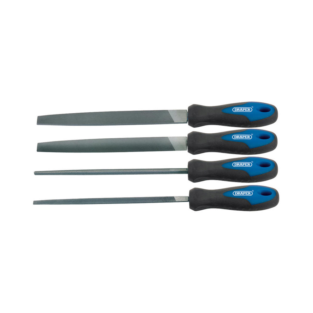 Draper 4 Piece Soft Grip Engineers File Set