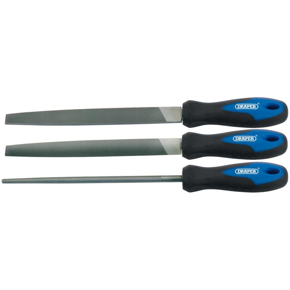 3 Piece Soft Grip Engineers File Set