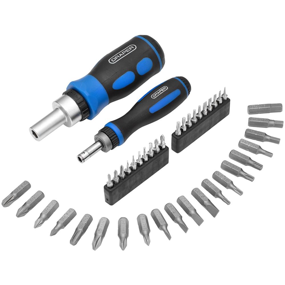 Draper 42 Piece Ratchet Screwdriver and Bit Set