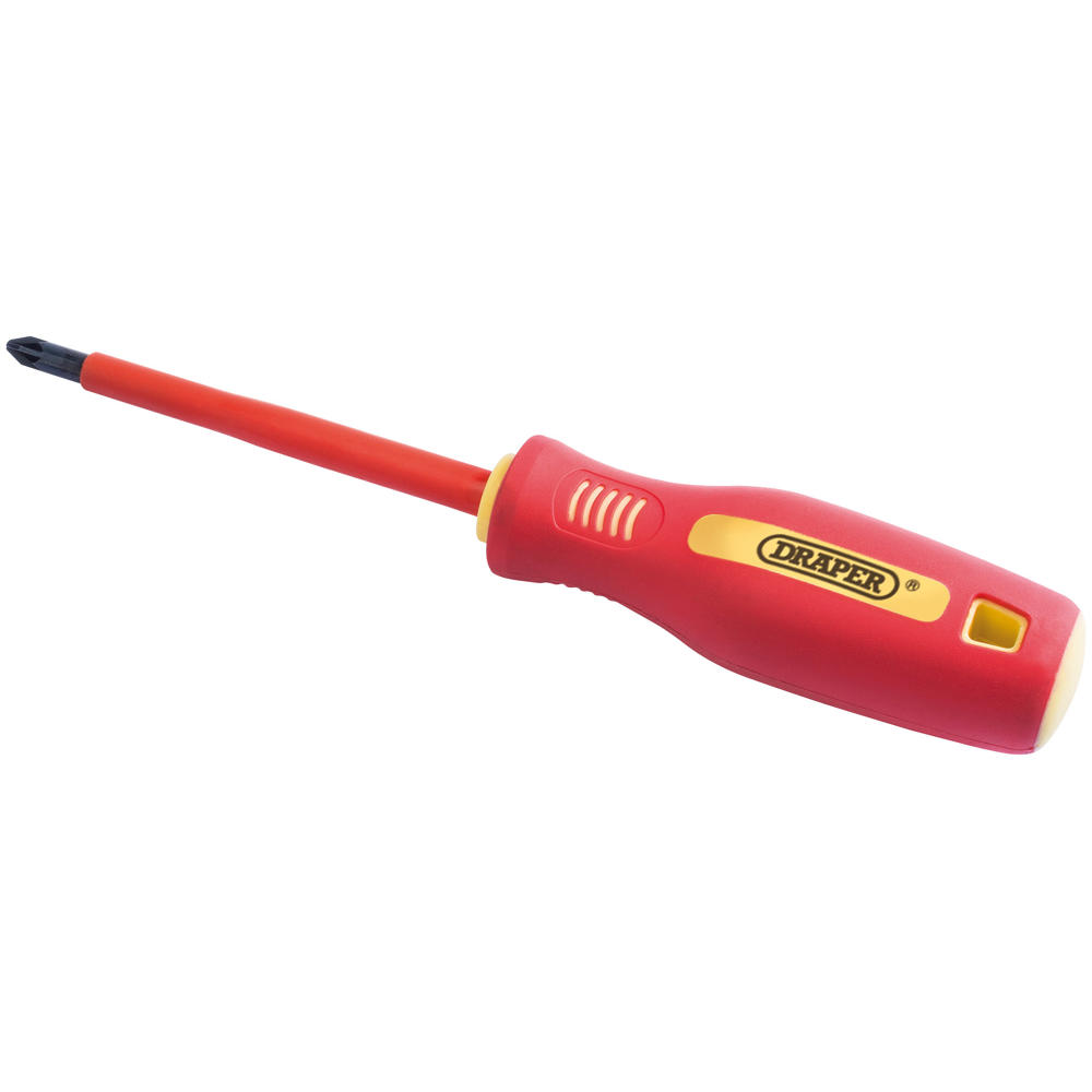 Draper VDE Insulated Pozi Screwdriver PZ2 100mm
