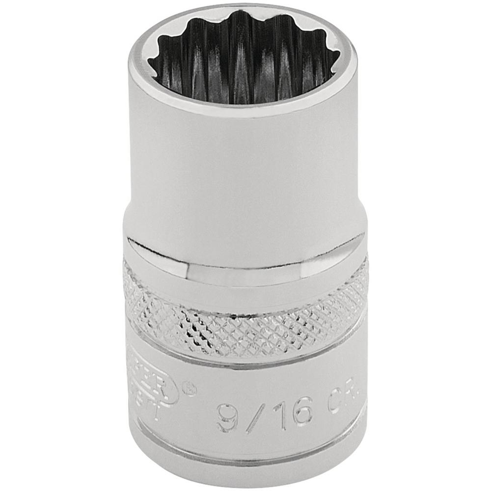 Draper 3/8" Drive Polished Finish Hi Torq Bi Hexagon Socket Imperial 3/8" 9/16