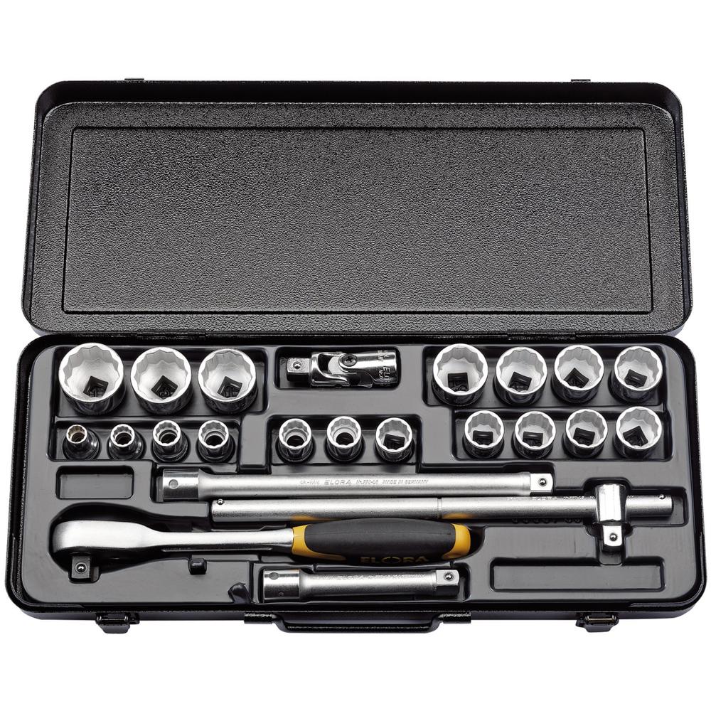 Elora 23 Piece 1/2" Drive Bi Hex Socket Set Imperial 1/2