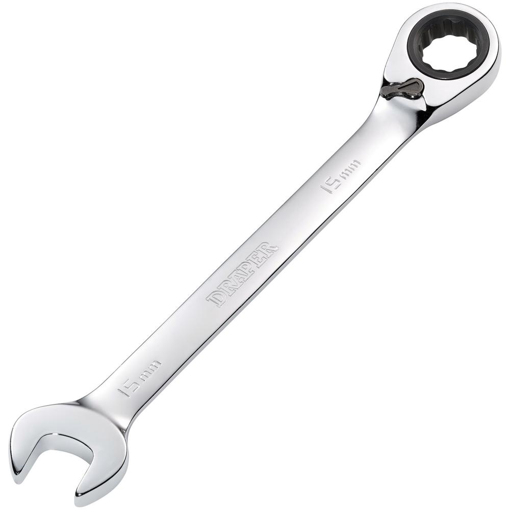 Draper Hi Torq Ratchet Combination Spanner 15mm