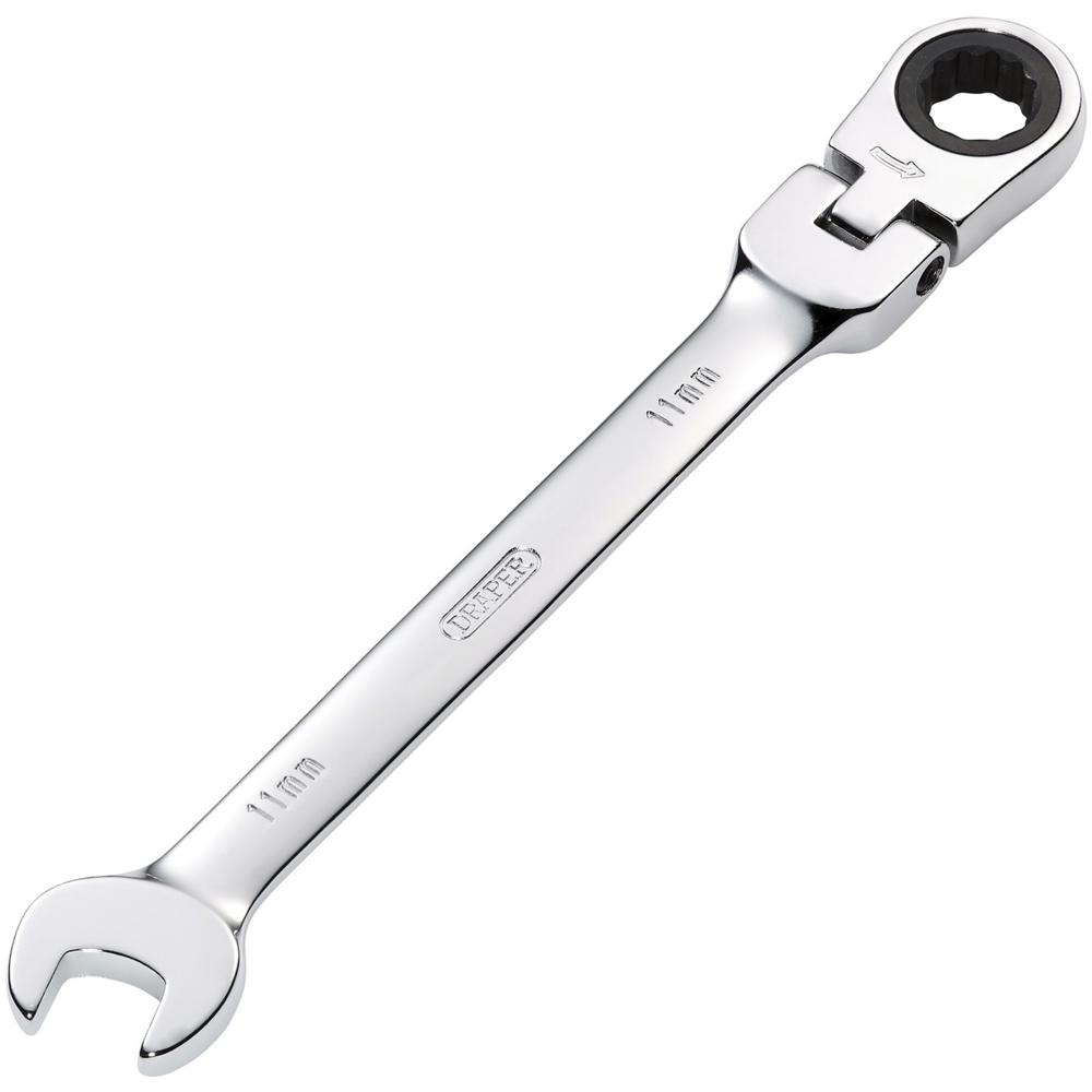 Click to view product details and reviews for Draper Hi Torq Flexible Ratchet Combination Spanner 11mm.