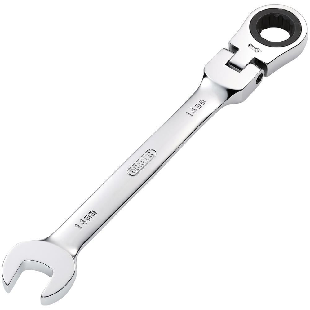 Click to view product details and reviews for Draper Hi Torq Flexible Ratchet Combination Spanner 14mm.