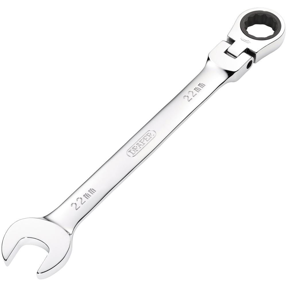 Draper Hi Torq Flexible Ratchet Combination Spanner 22mm