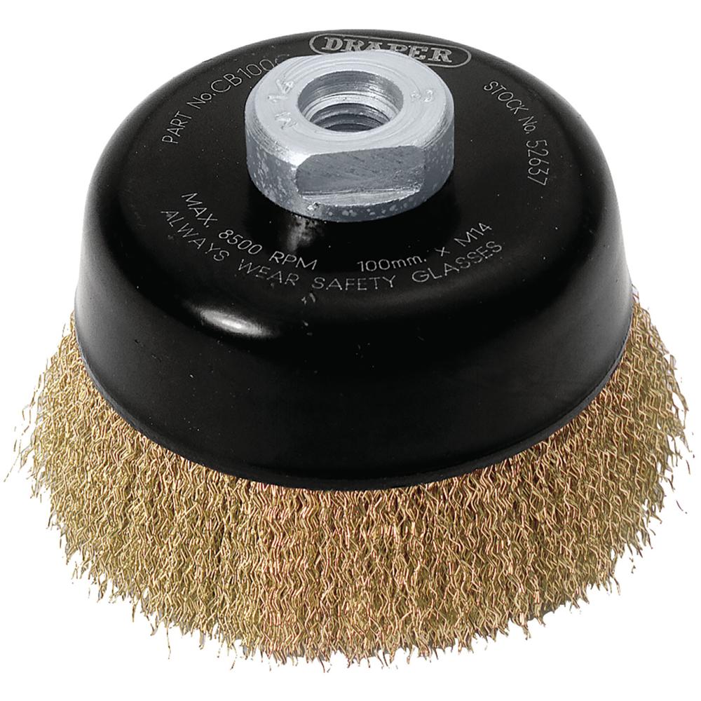 Expert Brassed Steel Wire Cup Brush