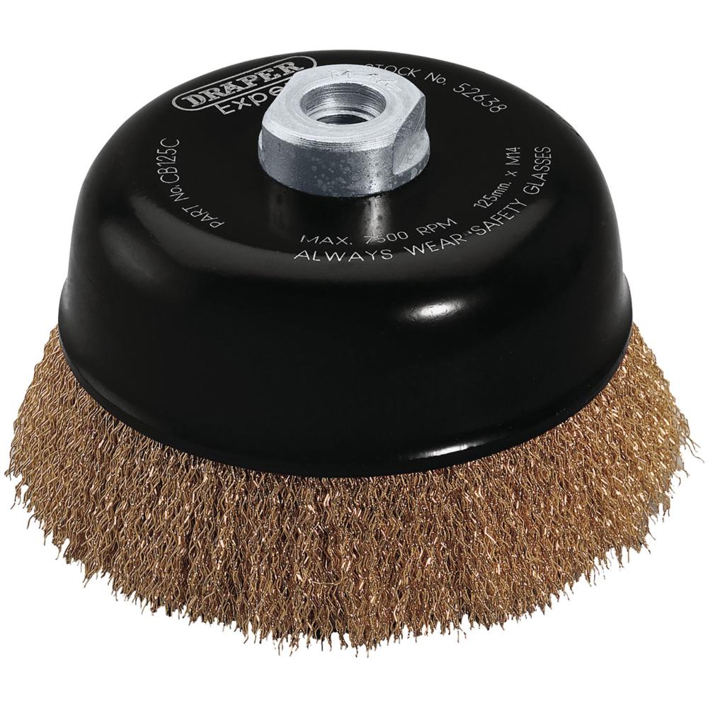 Expert Brassed Steel Wire Cup Brush