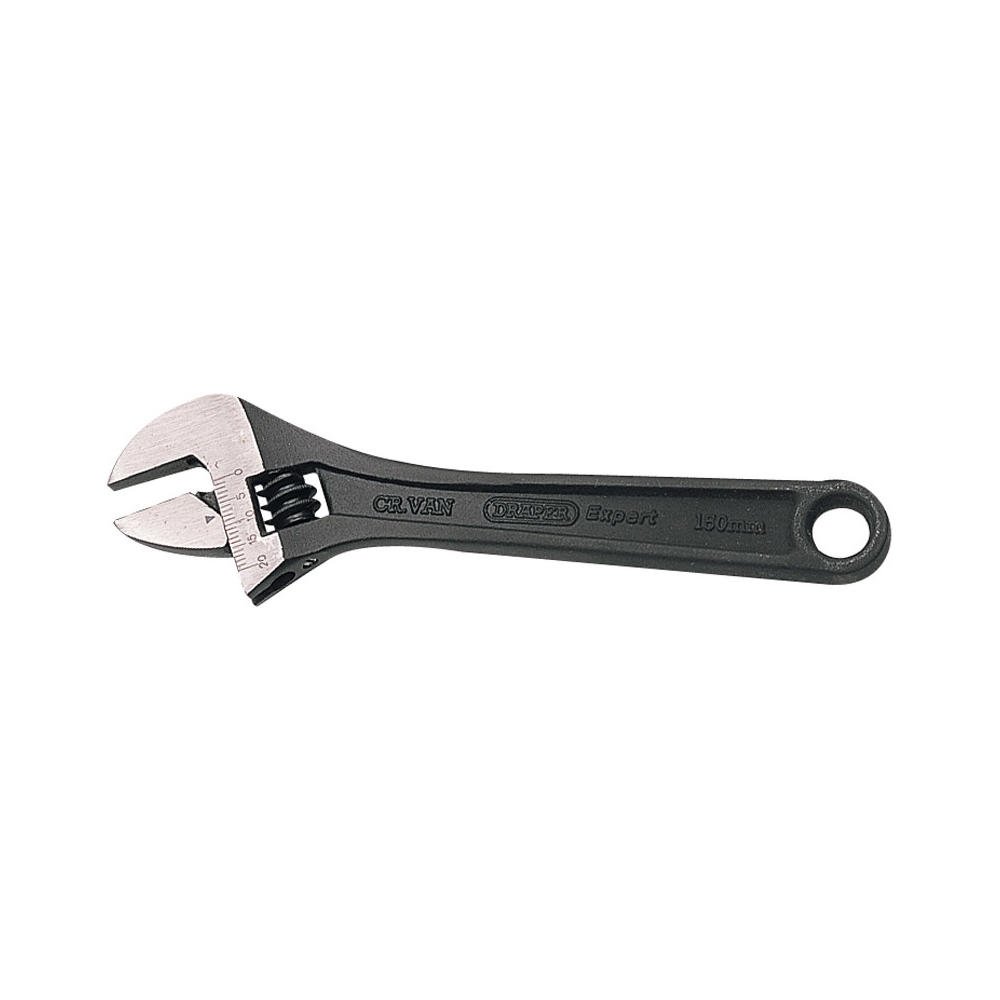 Draper Expert Black Adjustable Spanner 150mm