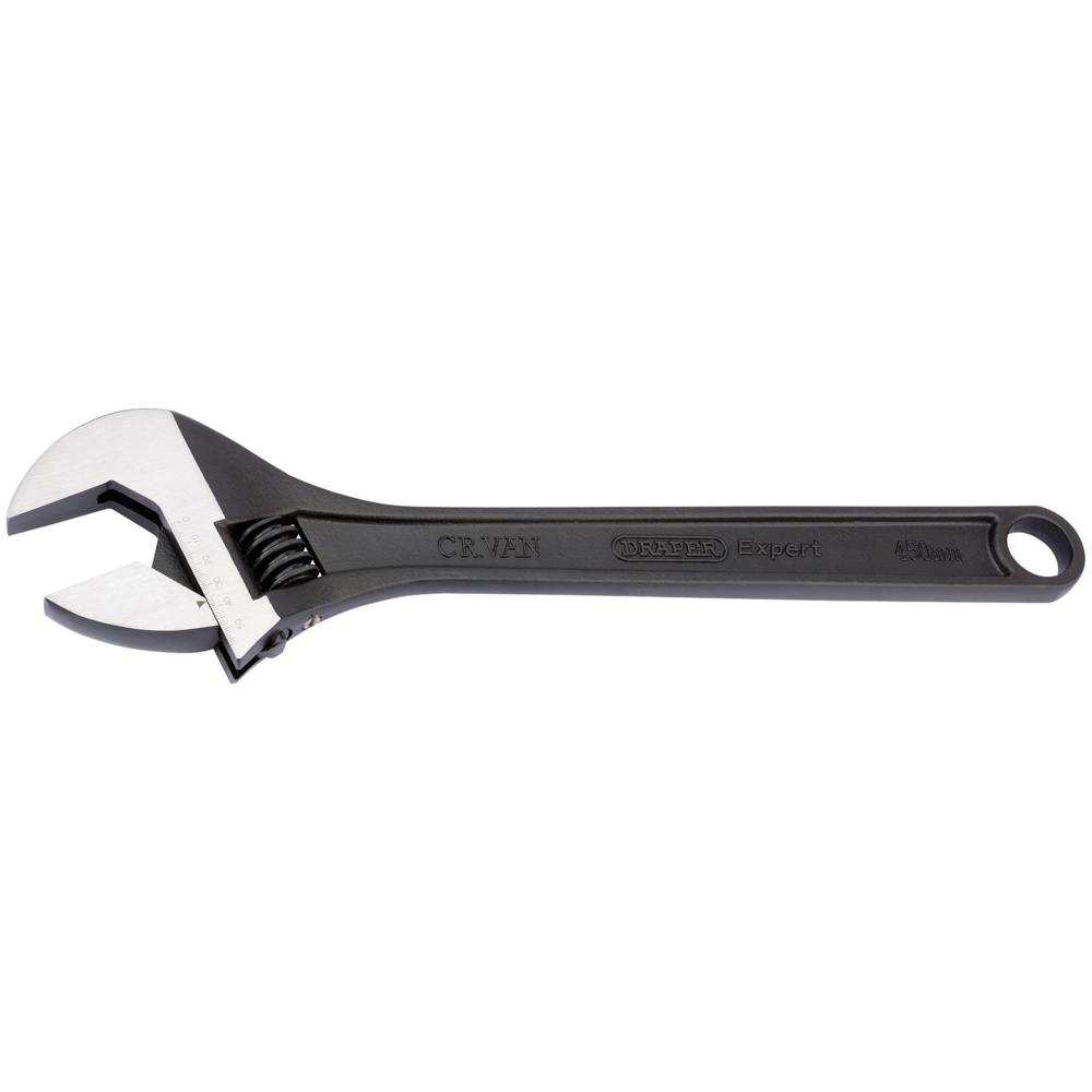 Draper Expert Black Adjustable Spanner 450mm
