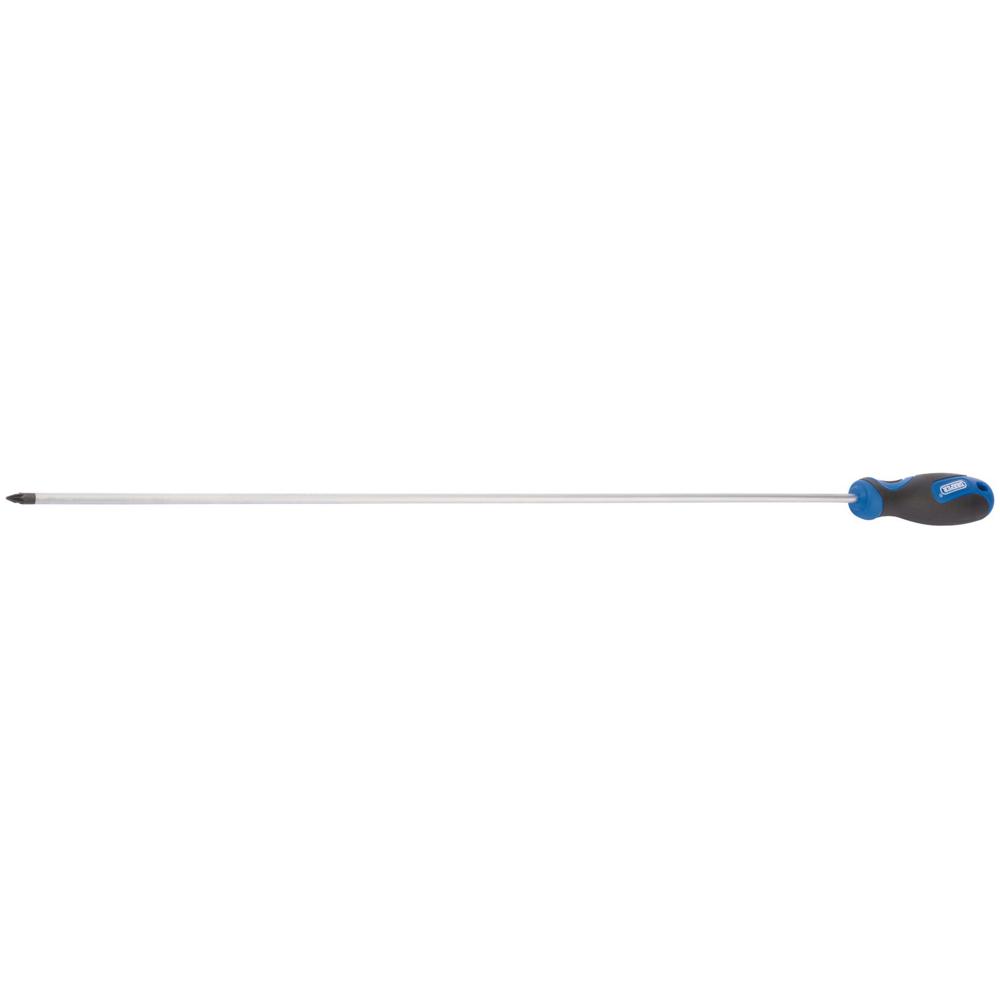 Draper Extra Long Reach Soft Grip Pozi Screwdriver PZ1 450mm
