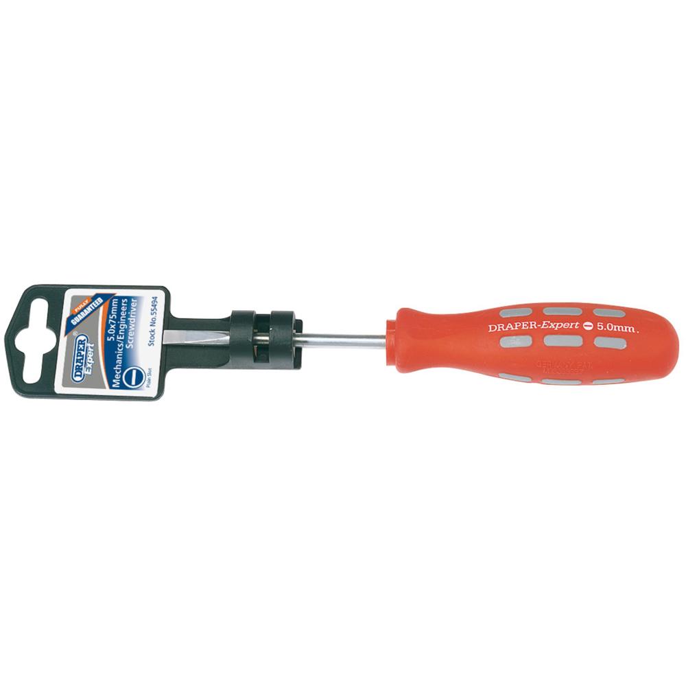Draper Expert Mechanics Soft Grip Parallel Slotted Screwdriver