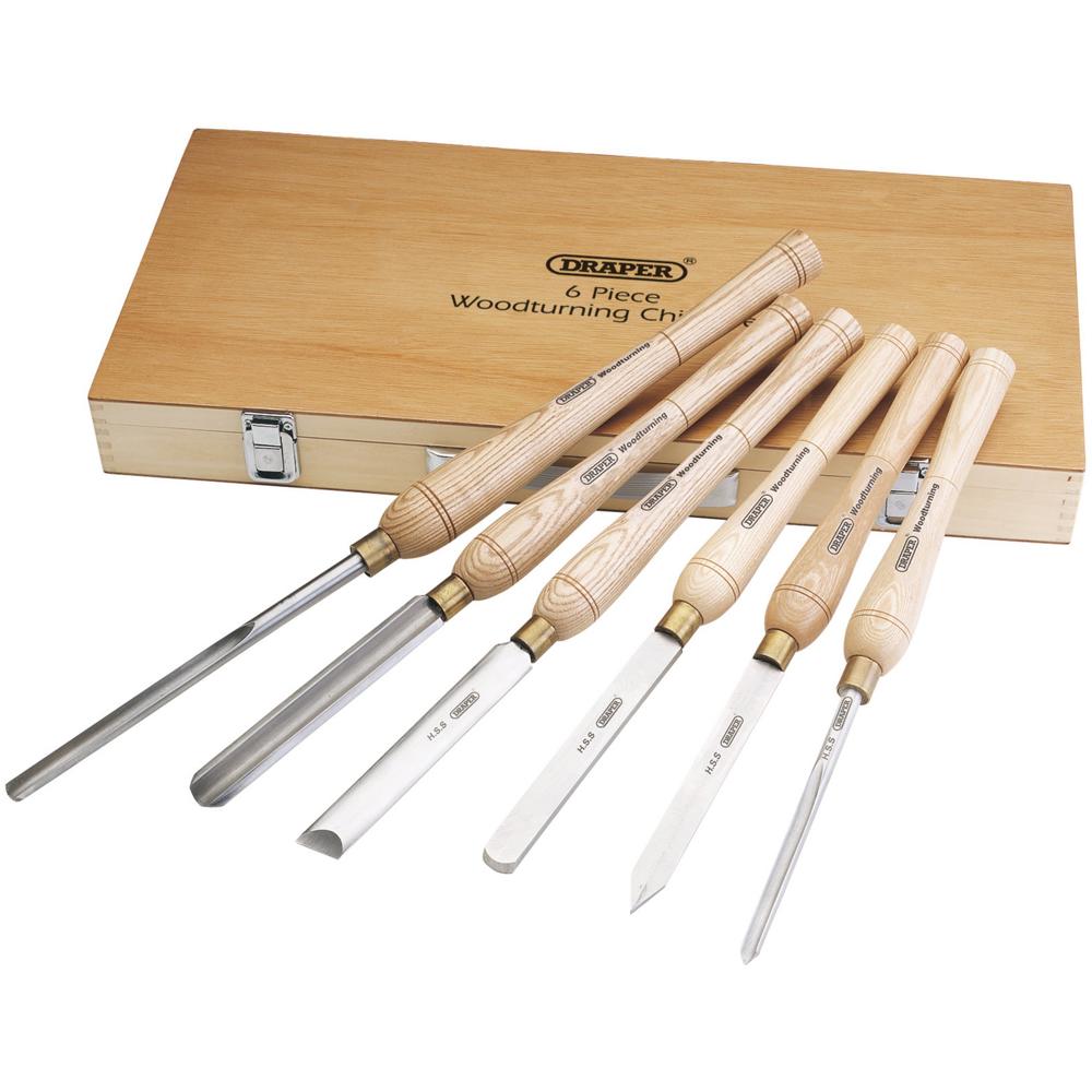 6 Piece HSS Wood Turning Tool Set