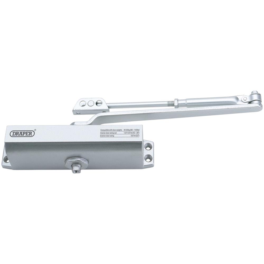 Click to view product details and reviews for Draper Adjustable Door Closer 65kg.
