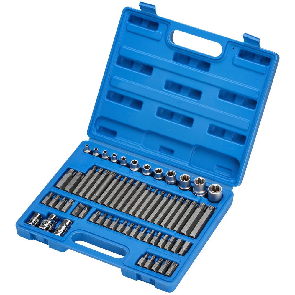 Draper Expert 61 Piece Combination Drive Mechanics Torx Socket and Bit Set Combination