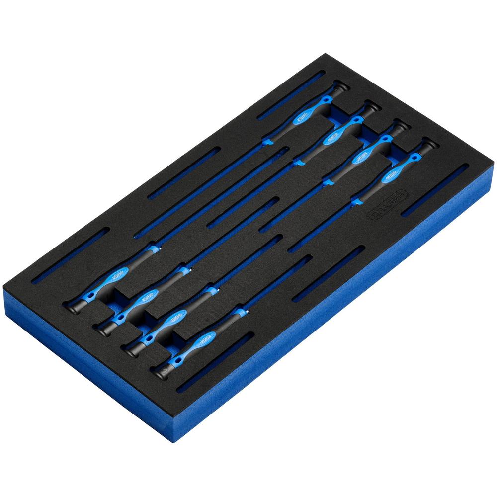 8 Piece Extra Long Precision Screwdriver Set In Eva Insert Tray