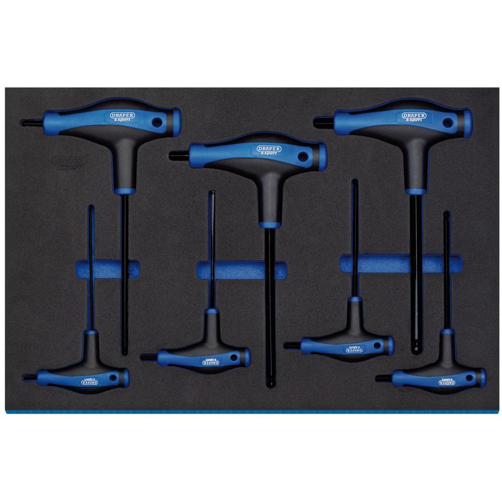 7 Piece T Handle Ball End Hexagon Key Set In Eva Insert Tray