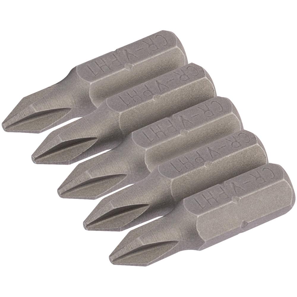Draper Phillips Screwdriver Bit PH1 25mm Pack of 5