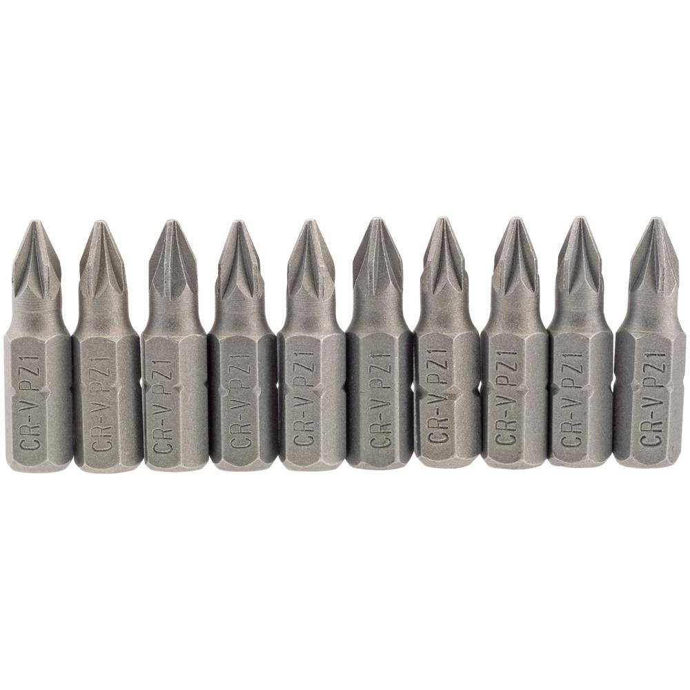 Draper Pozi Screwdriver Bit PZ1 25mm Pack of 10