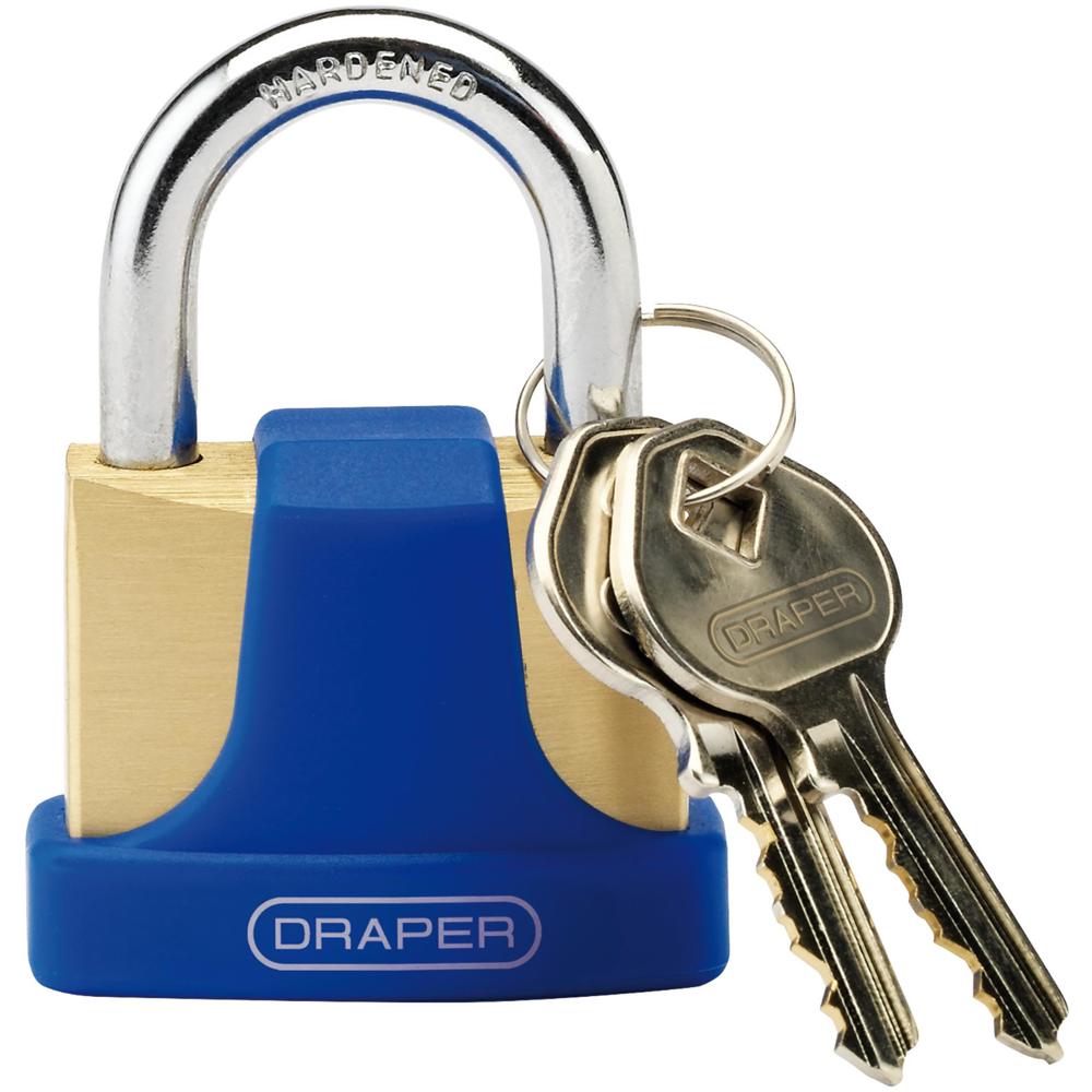 Draper Solid Brass Padlock 42mm Standard