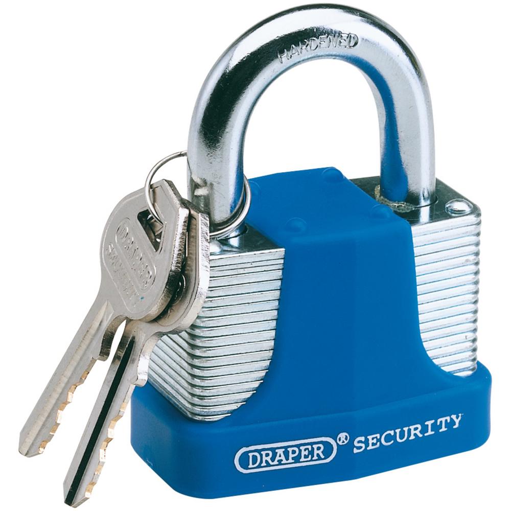 Draper Laminated Steel Padlock 65mm Standard