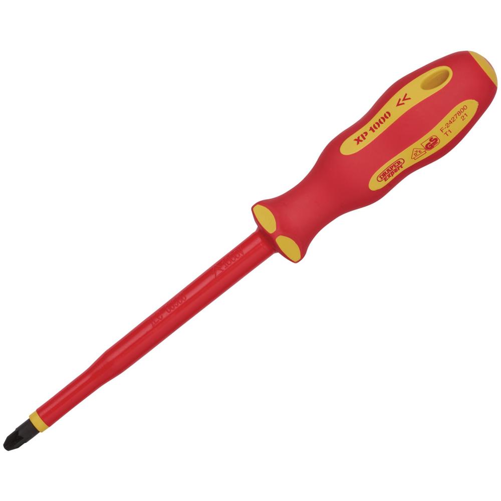 Draper Expert Ergo Plus VDE Insulated Pozi Screwdriver PZ3 150mm