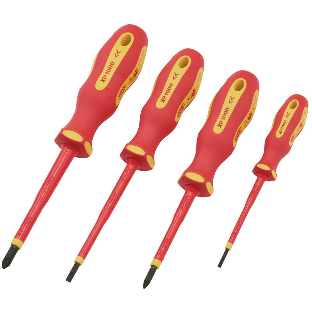 Expert 4 Piece Ergo Plus VDE Insulated Screwdriver Set