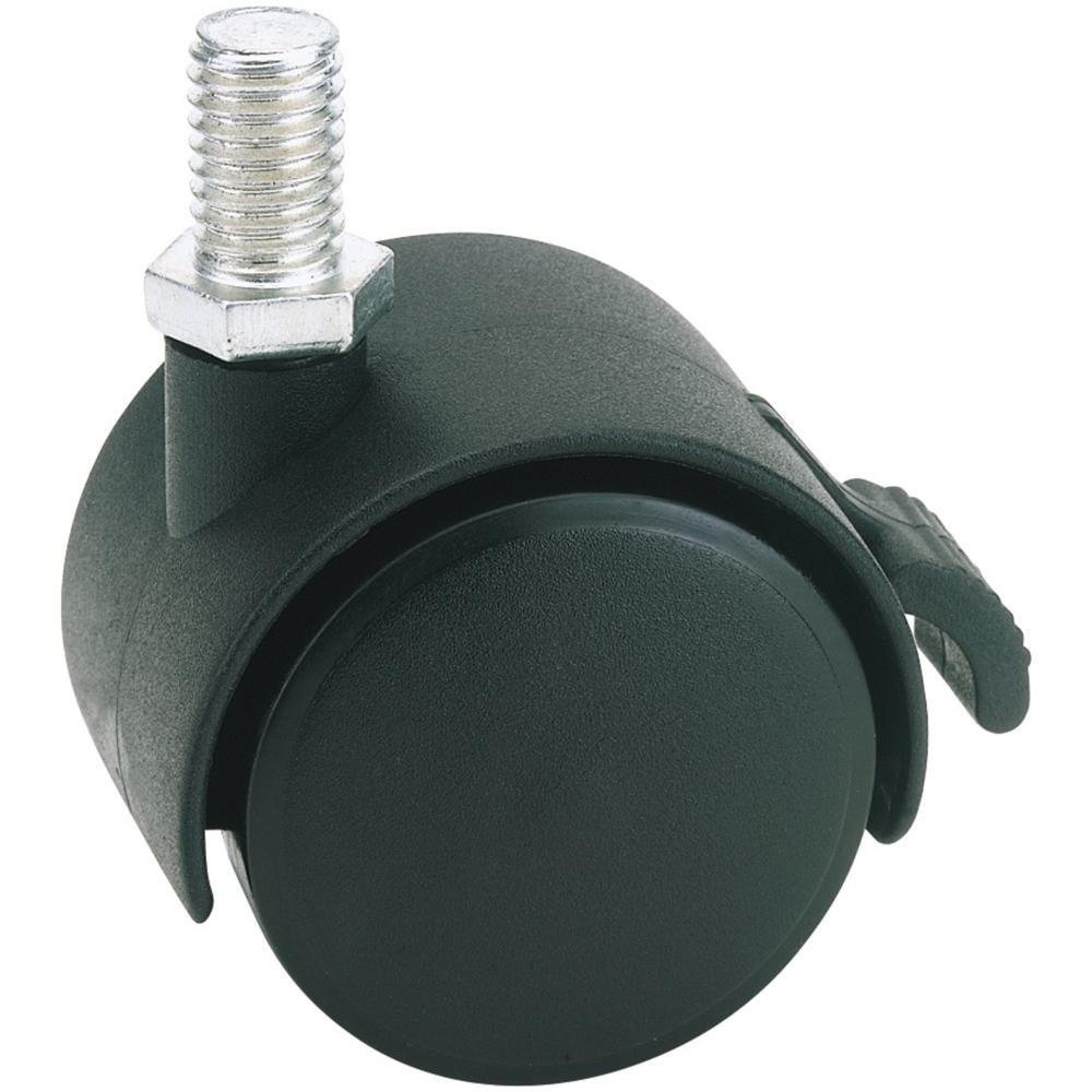 Twin Nylon Wheeled Castor and Brake