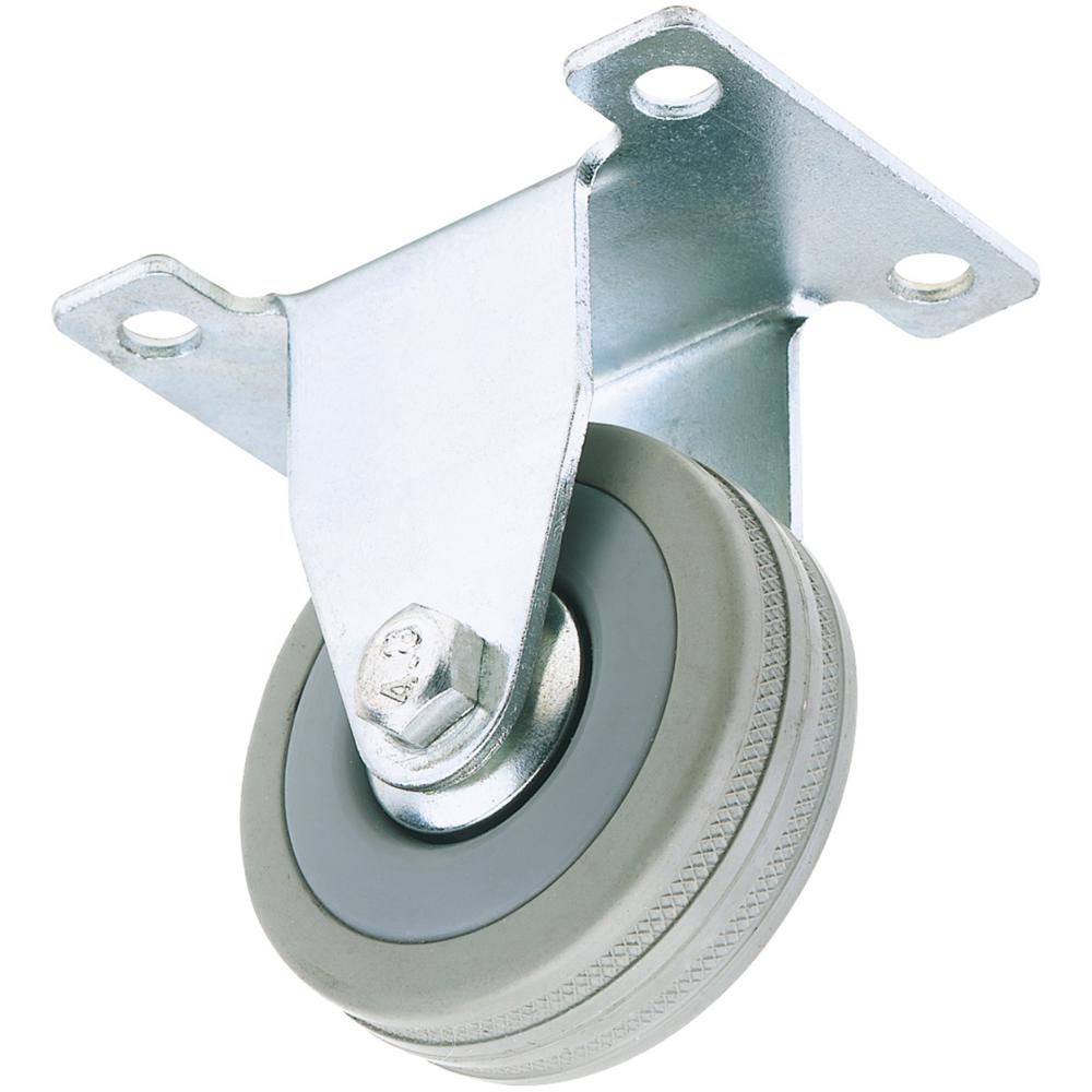 Fixed Plate Fixing Rubber Wheeled Castor