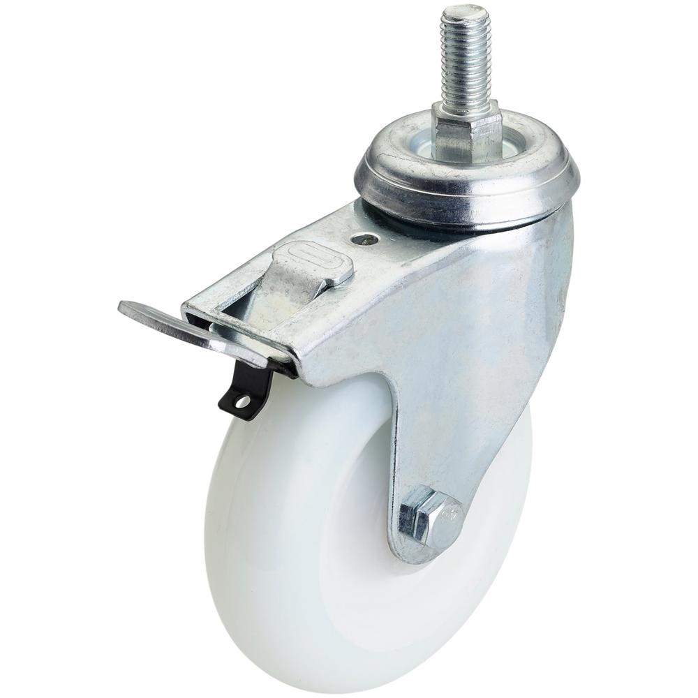 Swivel Bolt Fixing Nylon Wheeled Casor and Brake