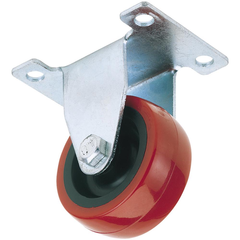 Fixed Plate Fixing Polyurethane Wheeled Castor