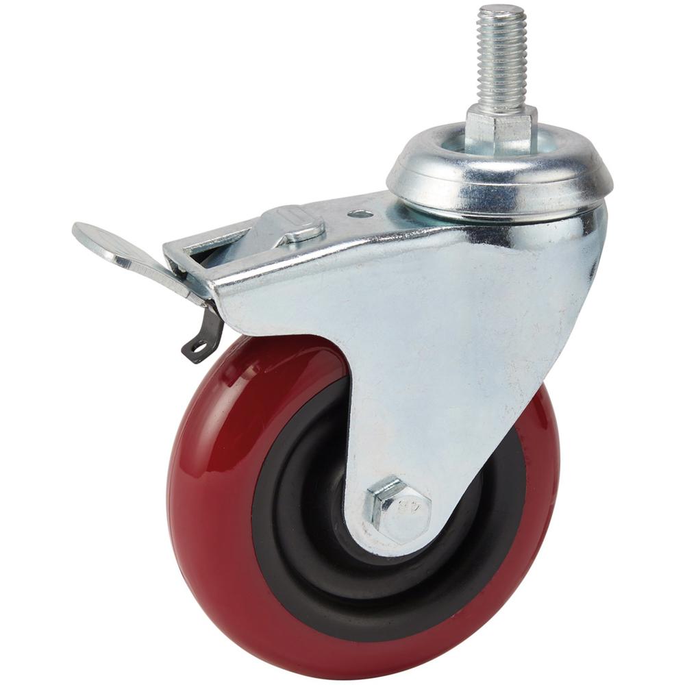 Swivel Bolt Fixing Polyurethane Wheeled Castor and Brake