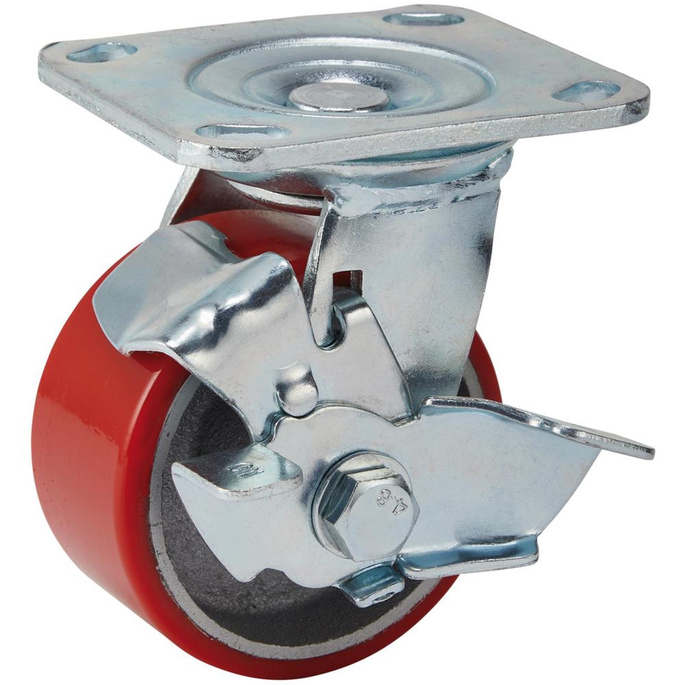 Swivel Plate Fixing Heavy Duty Wheeled Casor and Brake