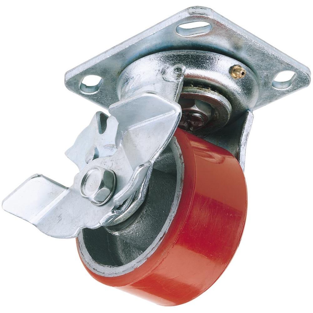 Swivel Plate Fixing Heavy Duty Wheeled Casor and Brake