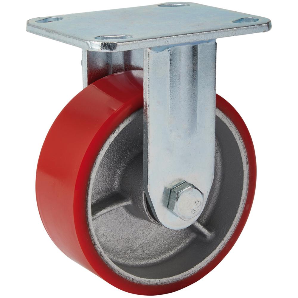 Fixed Plate Fixing Heavy Duty Polyurethane Wheeled Castor