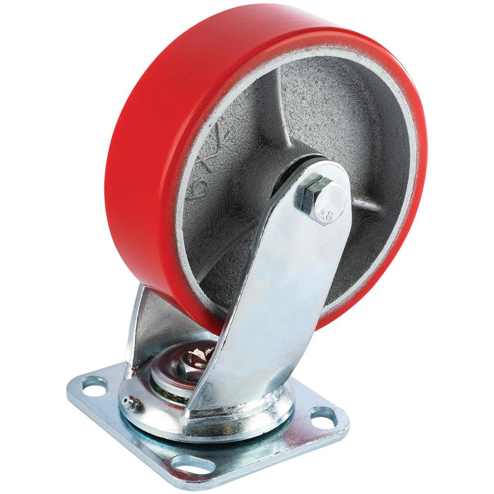 Swivel Plate Fixing Heavy Duty Polyurethane Wheeled Castor