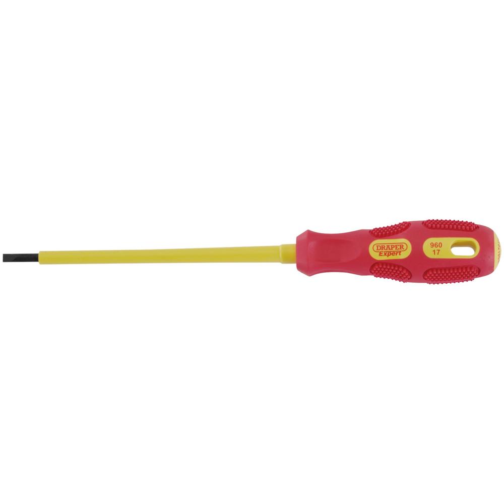 Draper Expert VDE Insulated Parallel Slotted Screwdriver 3mm 100mm