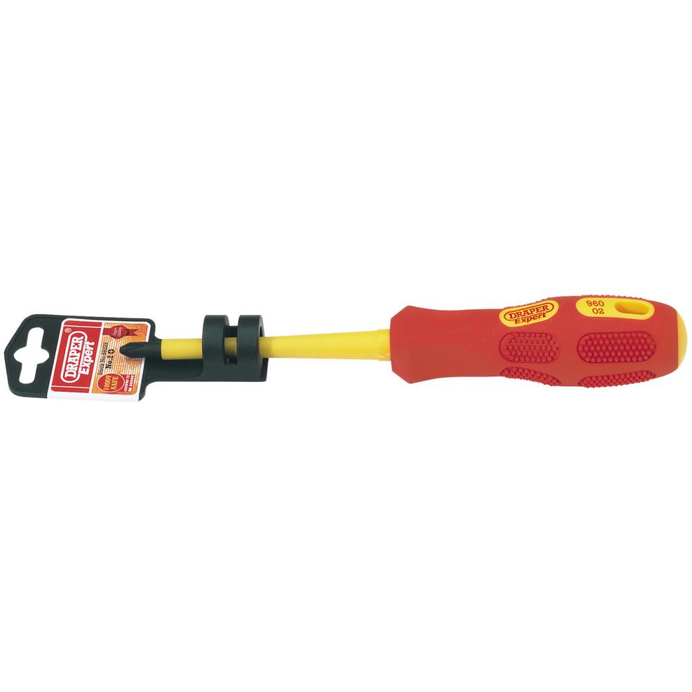 Draper Expert VDE Insulated Phillips Screwdriver PH2 100mm