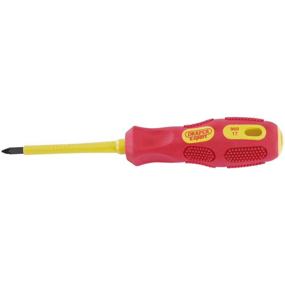 Draper Expert VDE Insulated Pozi Screwdriver PZ1 80mm