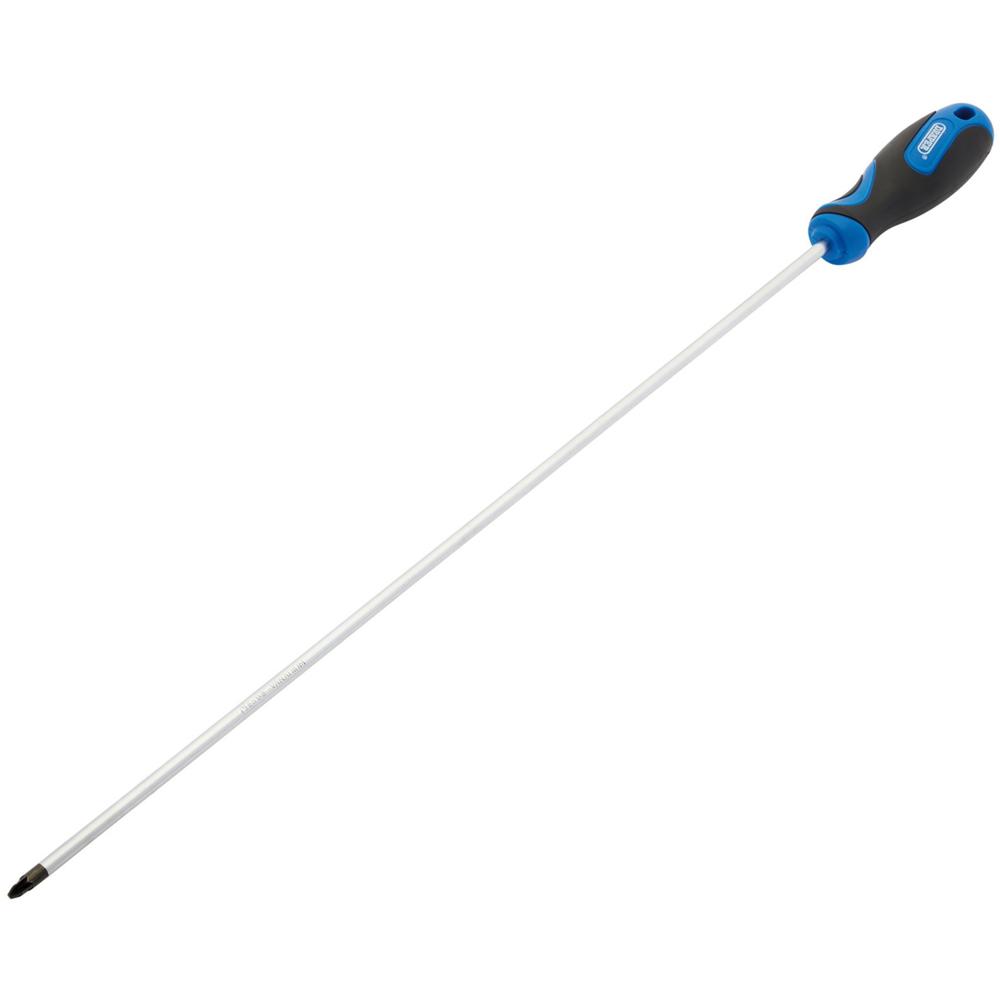 Draper Extra Long Reach Soft Grip Pozi Screwdriver PZ2 450mm