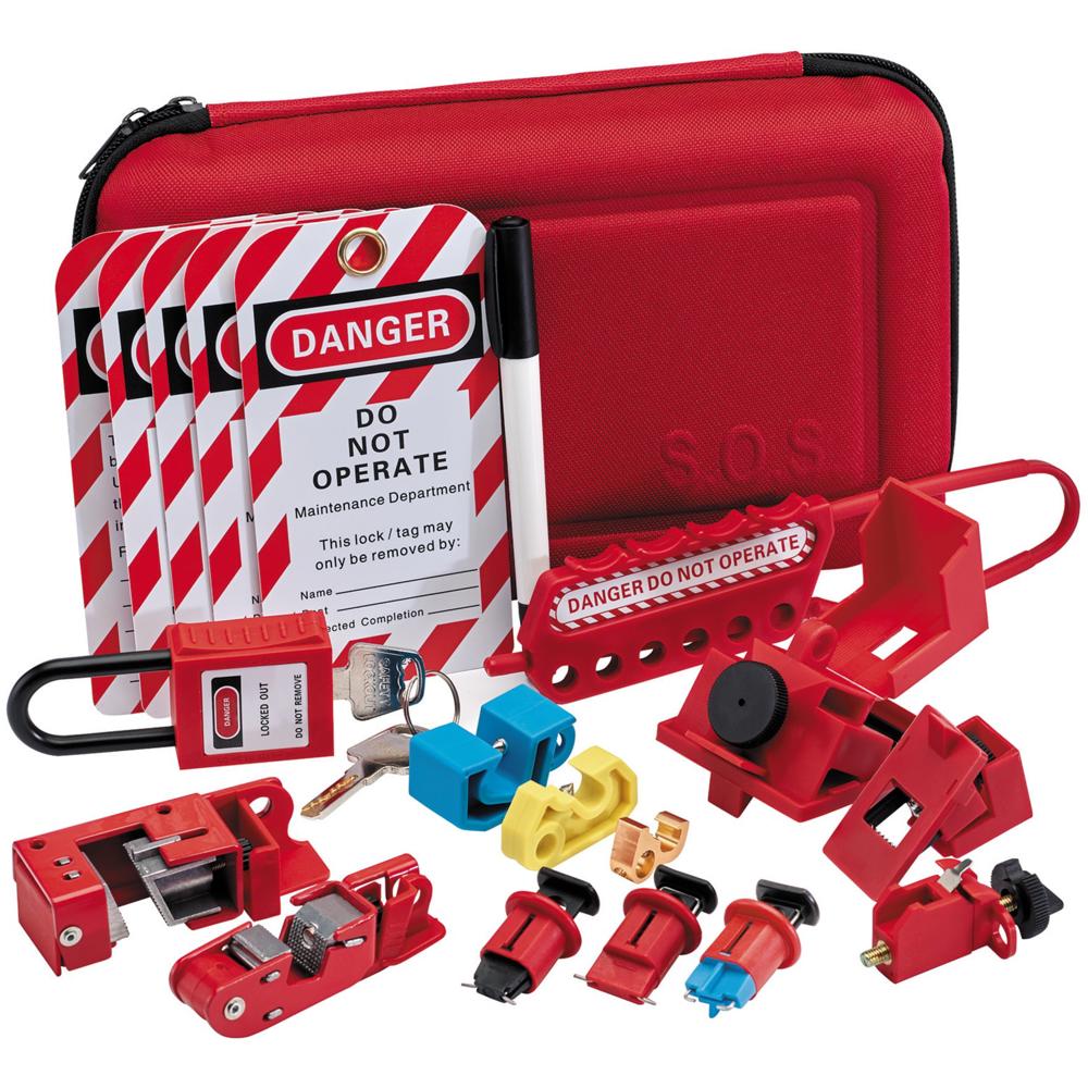Electricians Safety Lockout Kit in Carry Case