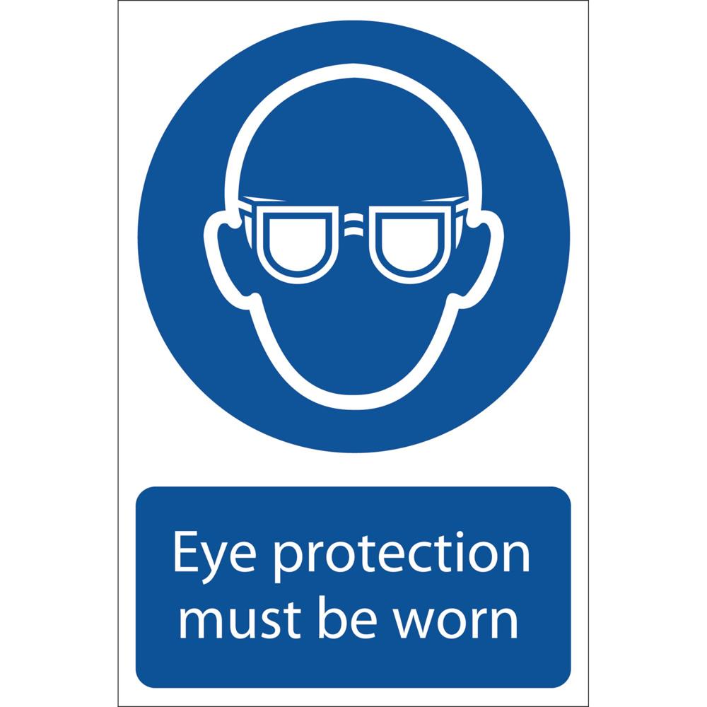 Eye Protection Must Be Worn Sign