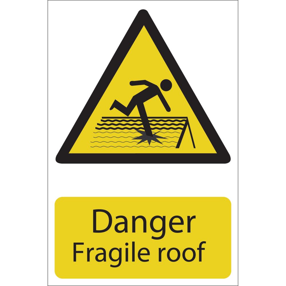 Danger Fragile Roof Sign