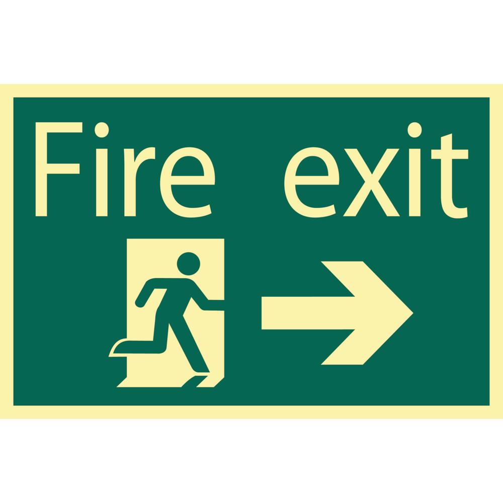 Fire Exit Arrow Right Sign
