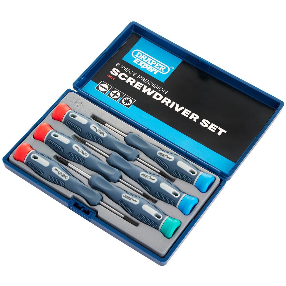 Expert 6 Piece Soft Grip Precision Screwdriver Set