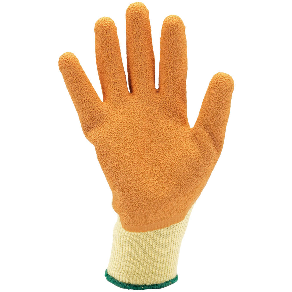 Draper Orange Heavy Duty Latex Coated Work Gloves Yellow / Orange M