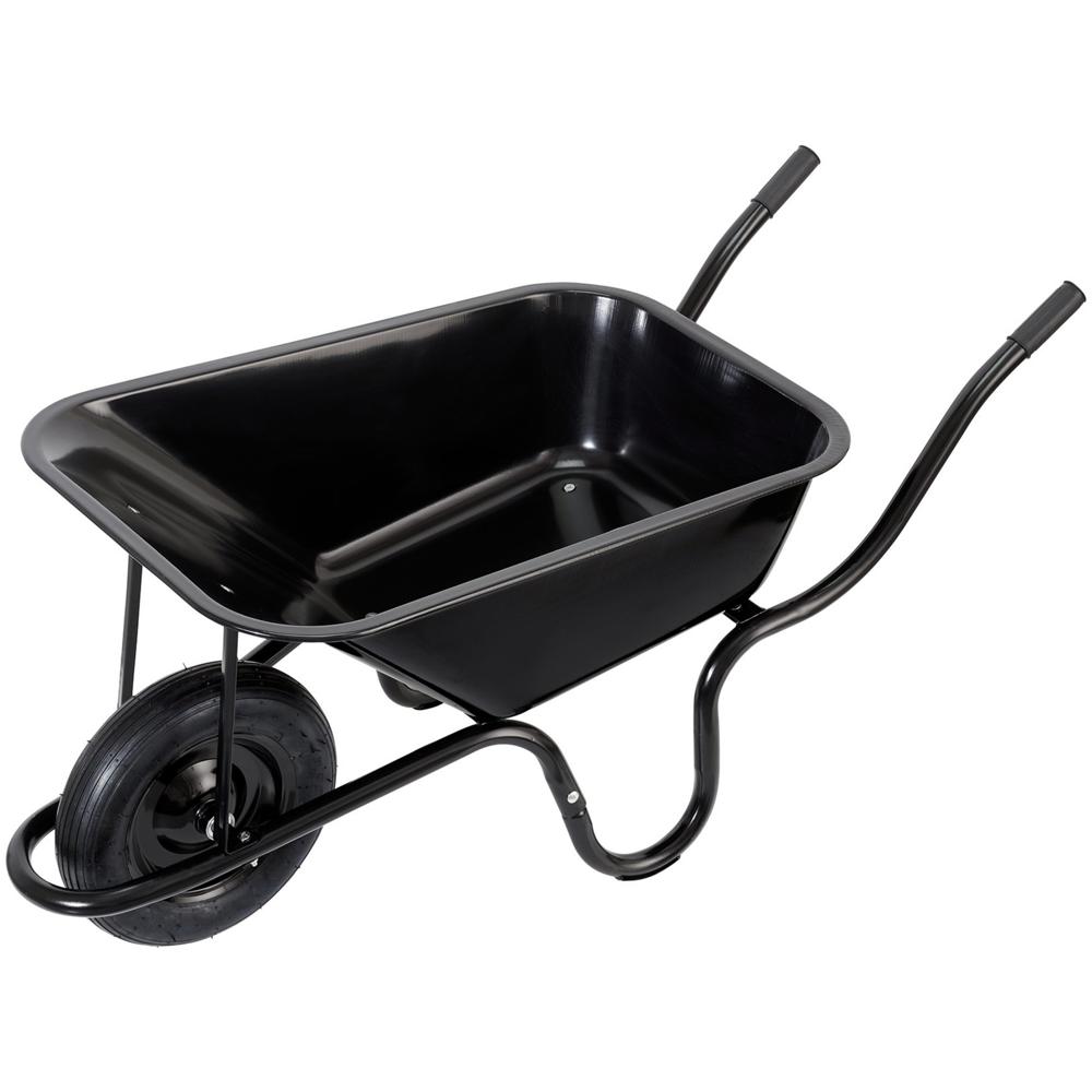 Draper Contractors Wheelbarrow 85l Black