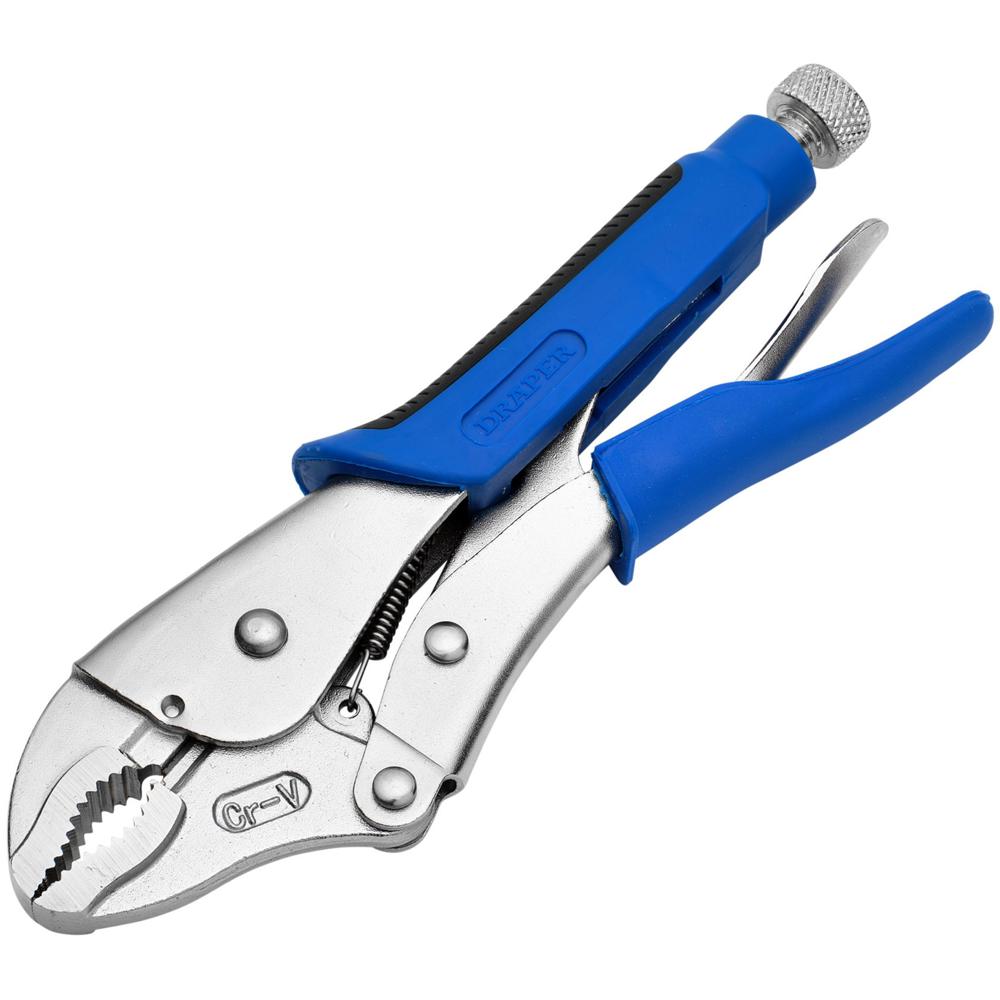 Draper Soft Grip Curved Jaw Self Grip Pliers 250mm