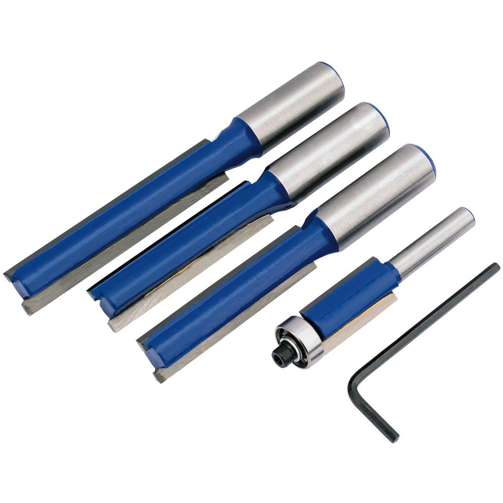 4 Piece Kitchen Router Bit Set