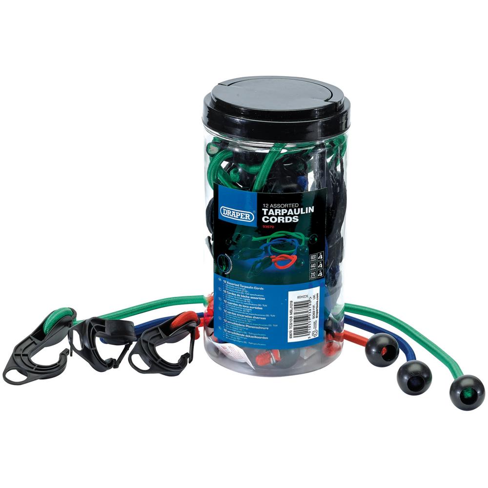 12 Piece Tarpaulin Cord Set